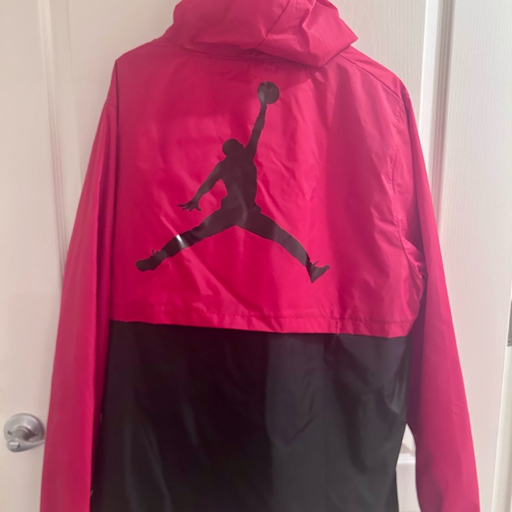 Jordan Red and Black Hooded Jacket